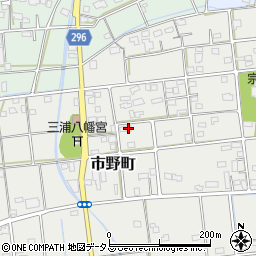 静岡県浜松市中央区市野町115周辺の地図