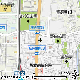 古本市場庄内店周辺の地図
