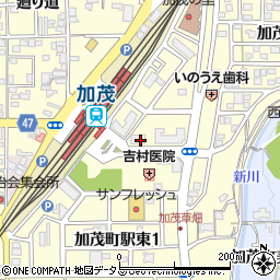 南都銀行加茂支店周辺の地図