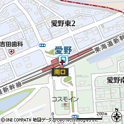 静岡県袋井市愛野691-8周辺の地図