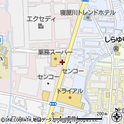 業務スーパーガリバー　寝屋川店周辺の地図