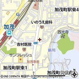 チケパ加茂駅前第３駐車場周辺の地図