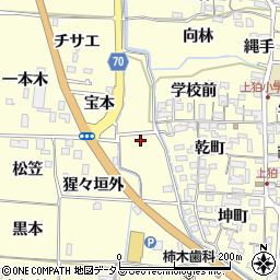 京都府木津川市山城町上狛（西浦代）周辺の地図