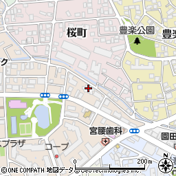 コボリマンション夙川桜台周辺の地図