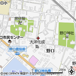 兵庫県加古川市野口町野口376周辺の地図