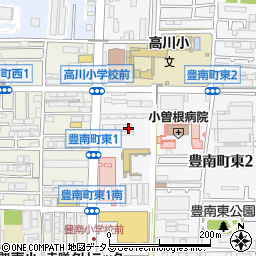 大阪府豊中市豊南町東1丁目周辺の地図