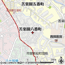兵庫県西宮市苦楽園六番町3周辺の地図