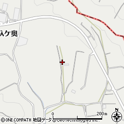 愛知県南知多町（知多郡）内海（杁ケ奥）周辺の地図