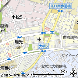 東淀川瑞光社宅周辺の地図