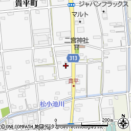 静岡県浜松市中央区貴平町278周辺の地図