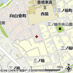 愛知県豊橋市向山東町181周辺の地図