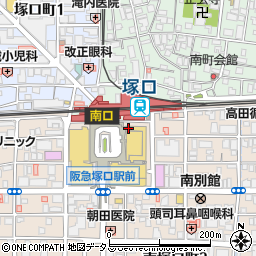 みなと銀行塚口支店 ＡＴＭ周辺の地図