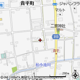 静岡県浜松市中央区貴平町329周辺の地図
