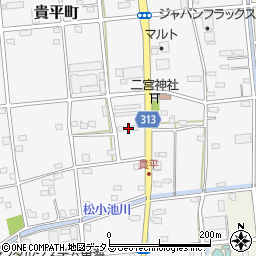 静岡県浜松市中央区貴平町279周辺の地図