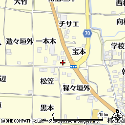 京都府木津川市山城町上狛宝本1周辺の地図