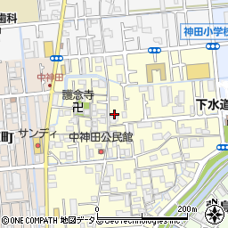 大阪府寝屋川市中神田町9-6周辺の地図