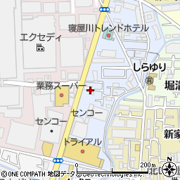松山石油株式会社　東寝屋川サービスステーション周辺の地図