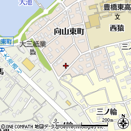 愛知県豊橋市向山東町157周辺の地図