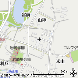 山神公園周辺の地図