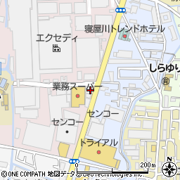 ワークマンプラス寝屋川木田店周辺の地図