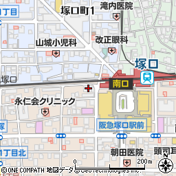 みずほ銀行塚口支店 ＡＴＭ周辺の地図