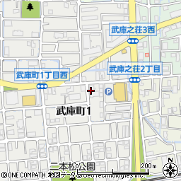 ラフィネ武庫之荘周辺の地図