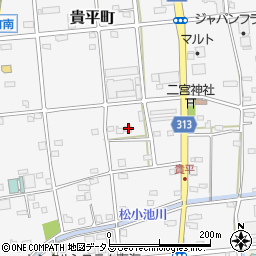 静岡県浜松市中央区貴平町330周辺の地図