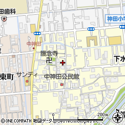 大阪府寝屋川市中神田町8-8周辺の地図
