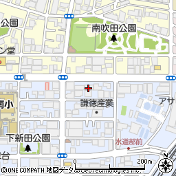 楽市南吹田店周辺の地図