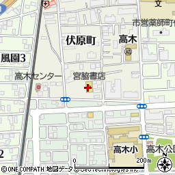 宮脇書店　西宮店周辺の地図