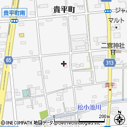静岡県浜松市中央区貴平町385周辺の地図