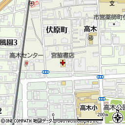 宮脇書店西宮店周辺の地図