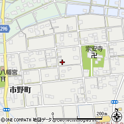 静岡県浜松市中央区市野町147周辺の地図