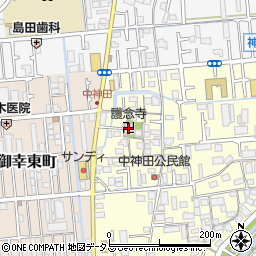 護念寺周辺の地図