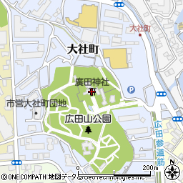 廣田神社周辺の地図