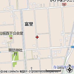 静岡県磐田市富里周辺の地図