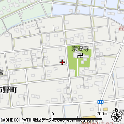静岡県浜松市中央区市野町155周辺の地図