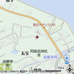 愛知県知多郡美浜町豊丘五宝1周辺の地図
