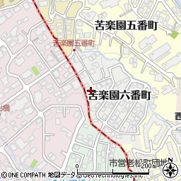 兵庫県西宮市苦楽園六番町5周辺の地図