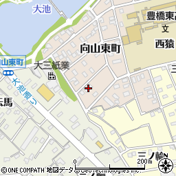 愛知県豊橋市向山東町158周辺の地図