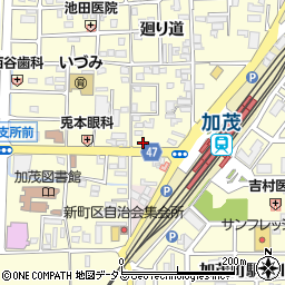 チケパ加茂駅前第２駐車場周辺の地図