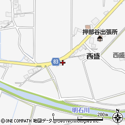 兵庫県神戸市西区押部谷町西盛26周辺の地図