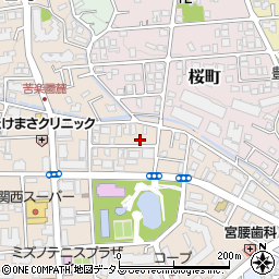 兵庫県西宮市樋之池町13-3周辺の地図