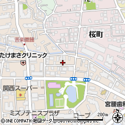 兵庫県西宮市樋之池町13-5周辺の地図