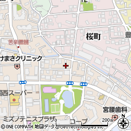 兵庫県西宮市樋之池町13-2周辺の地図