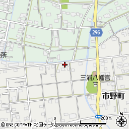 静岡県浜松市中央区市野町321周辺の地図