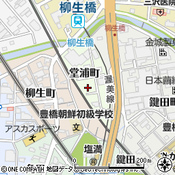 愛知県豊橋市堂浦町周辺の地図