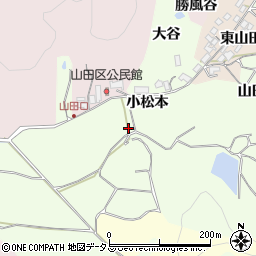 京都府木津川市加茂町北小松本周辺の地図