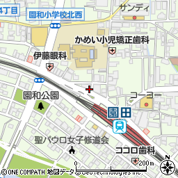 コメダ珈琲店 阪急園田店周辺の地図