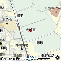 京都府木津川市山城町椿井大将軍周辺の地図